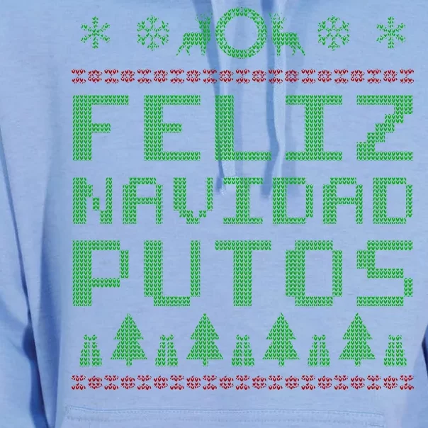 X-Mas Feliz Navidad Putos Ugly Christmas Unisex Surf Hoodie