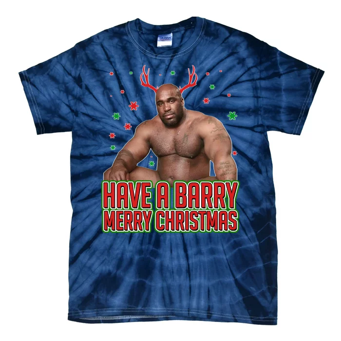 X-Mas Have A Barry Merry Christmas Tie-Dye T-Shirt