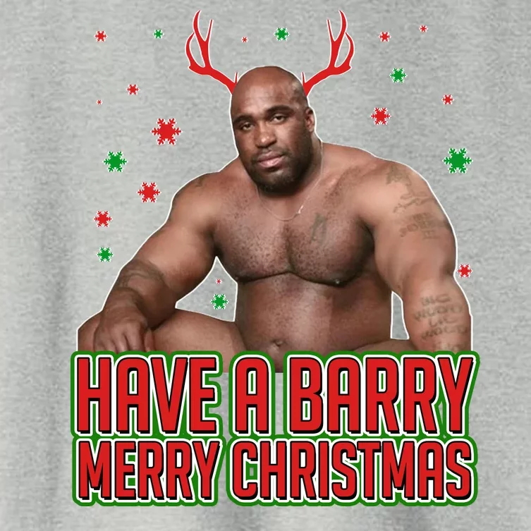 X-Mas Have A Barry Merry Christmas Women's Crop Top Tee