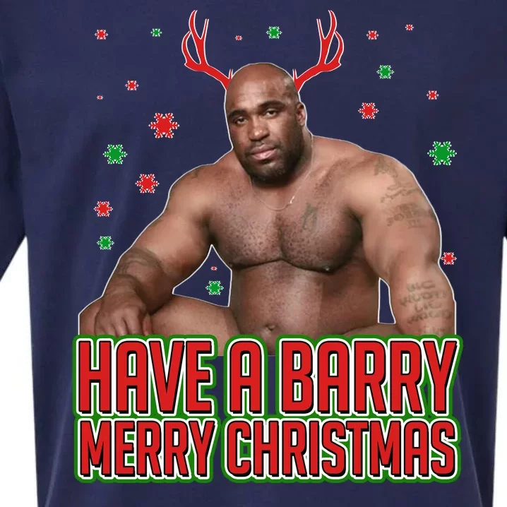 X-Mas Have A Barry Merry Christmas Sueded Cloud Jersey T-Shirt