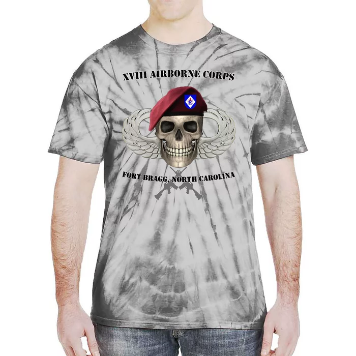 Xviii Airborne Corps Ft Bragg North Carolina Tie-Dye T-Shirt