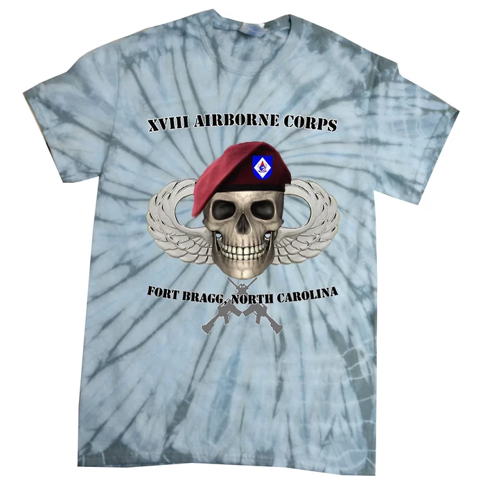 Xviii Airborne Corps Ft Bragg North Carolina Tie-Dye T-Shirt