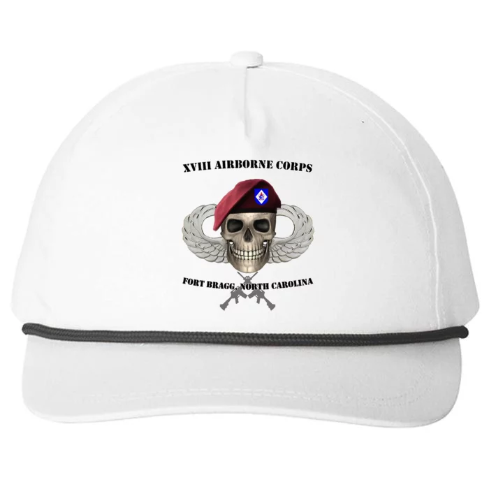 Xviii Airborne Corps Ft Bragg North Carolina Snapback Five-Panel Rope Hat