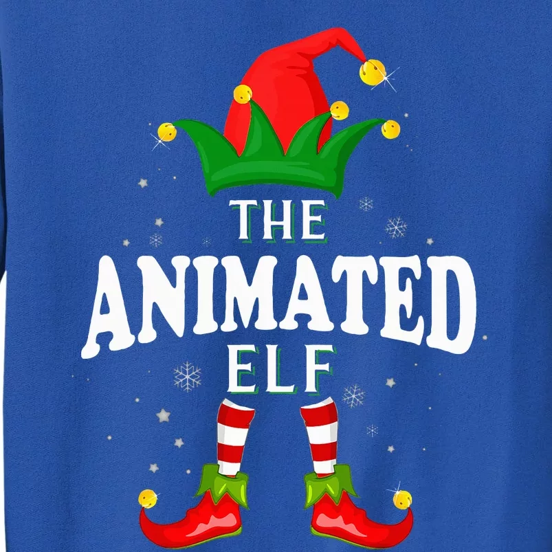 Xmas Animated Elf Family Matching Christmas Sweatshirt