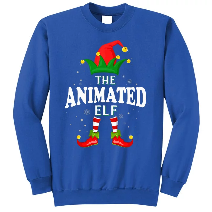 Xmas Animated Elf Family Matching Christmas Sweatshirt