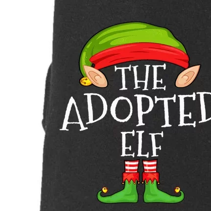 Xmas Adopted Elf Matching Christmas Family Elf Doggie 3-End Fleece Hoodie