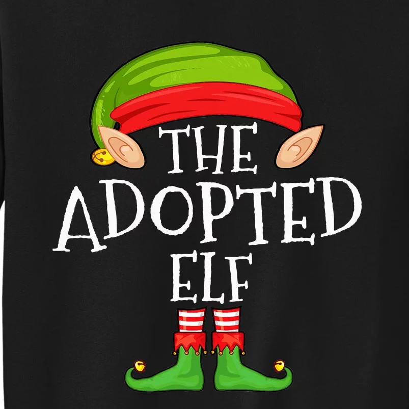 Xmas Adopted Elf Matching Christmas Family Elf Sweatshirt