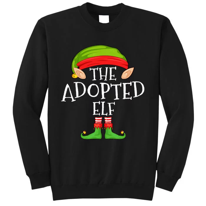 Xmas Adopted Elf Matching Christmas Family Elf Sweatshirt