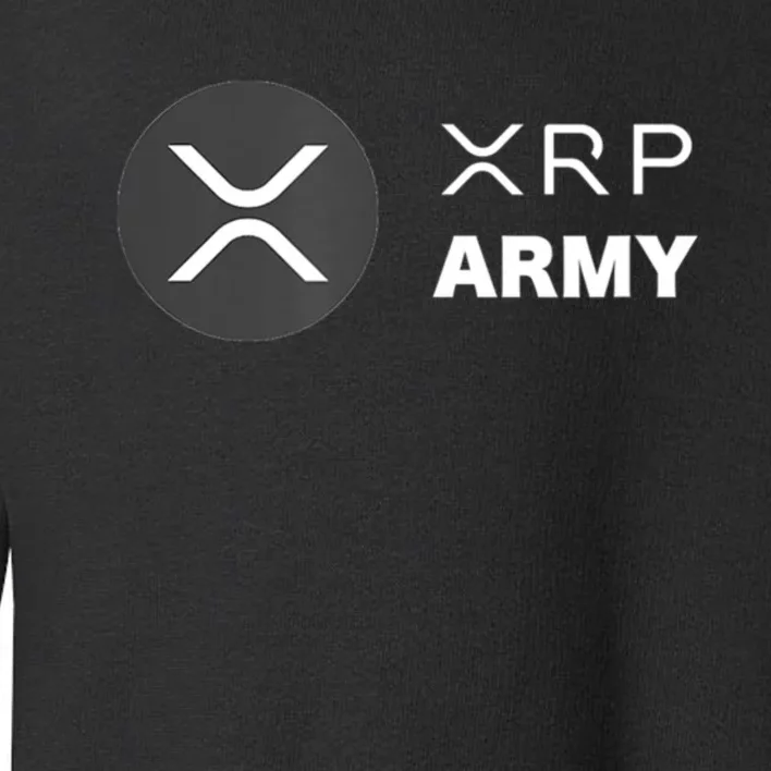 XRP Army | Ripple Crypto HODL Chainlink Ethereum Bitcoin Toddler Sweatshirt