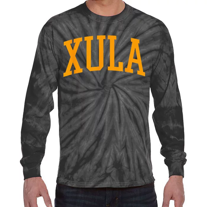 XULA Arch Vintage University Alumni Style Tie-Dye Long Sleeve Shirt