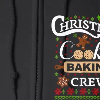 Xmas Baking Crew Gifts Cookie Exchange Team Full Zip Hoodie