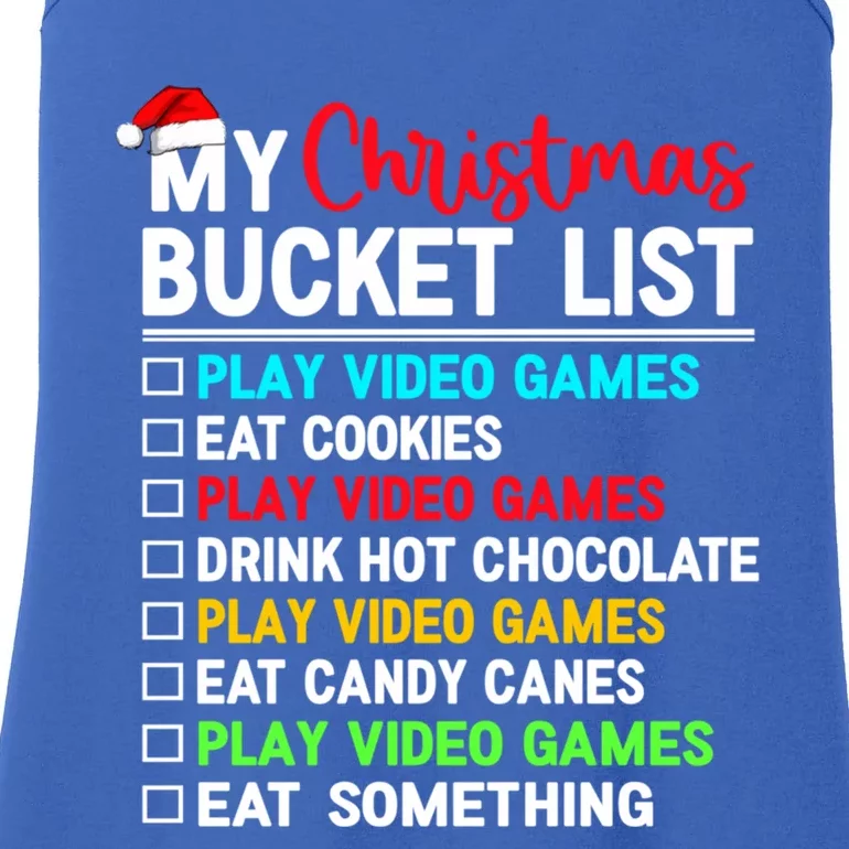 Xmas Bucket List Video Game Gamer Christmas Gift Ladies Essential Tank