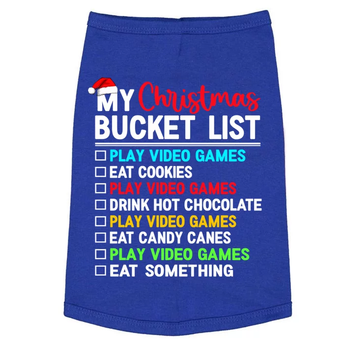 Xmas Bucket List Video Game Gamer Christmas Gift Doggie Tank