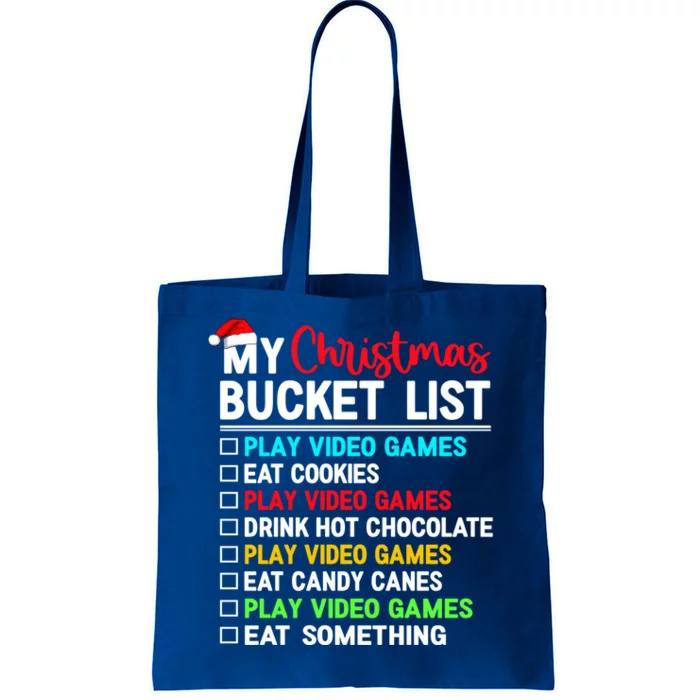 Xmas Bucket List Video Game Gamer Christmas Gift Tote Bag