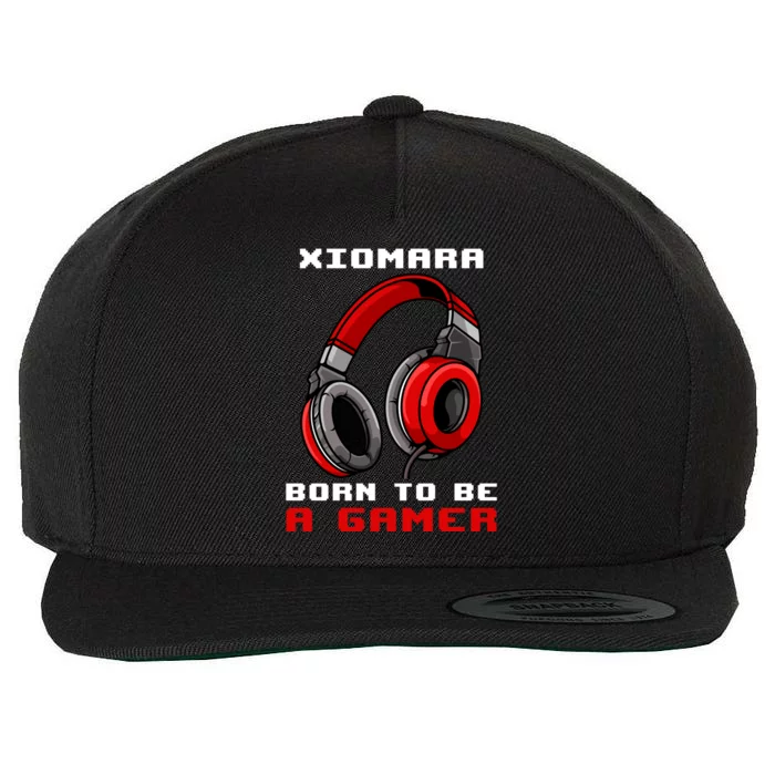 Xiomara Born To Be A Gamer Personalized Gift Wool Snapback Cap