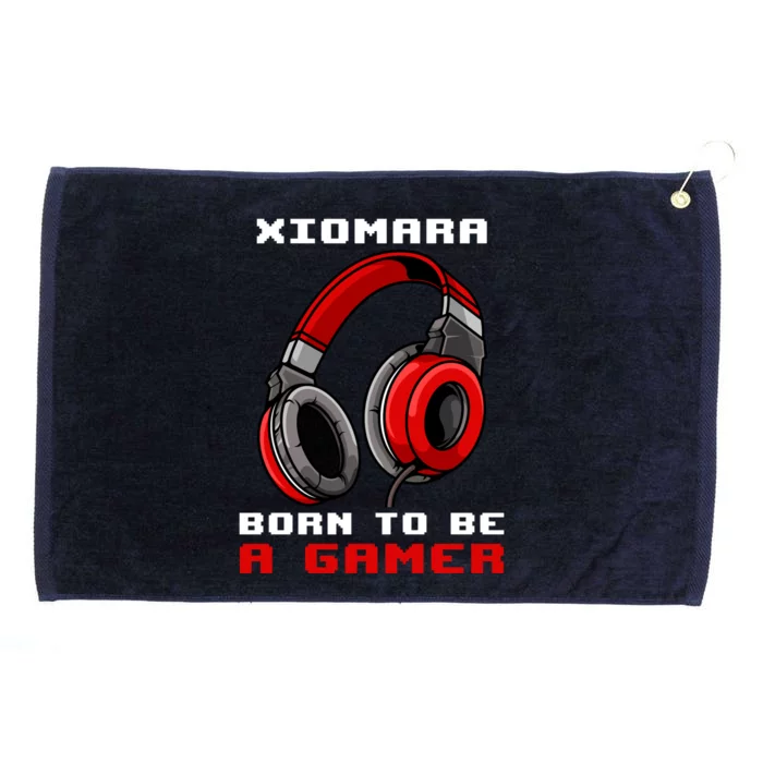 Xiomara Born To Be A Gamer Personalized Gift Grommeted Golf Towel