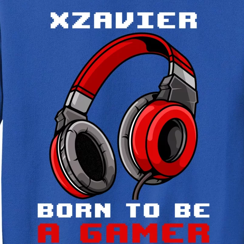 Xzavier Born To Be A Gamer Personalized Gift Tall Sweatshirt