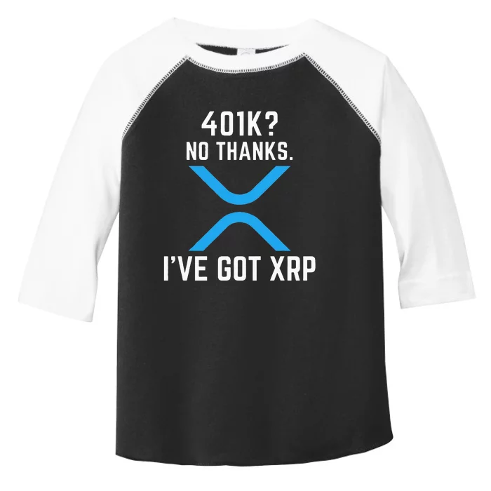 XRP Cryptocurrency 401K Toddler Fine Jersey T-Shirt