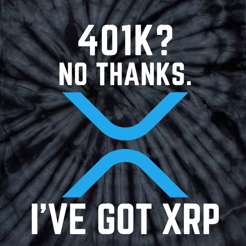 XRP Cryptocurrency 401K Tie-Dye T-Shirt