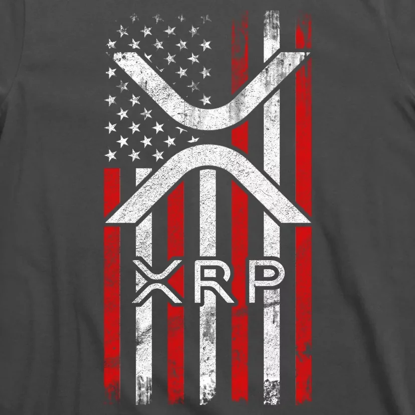 Xrp Cryptocurrency American Flag T-Shirt