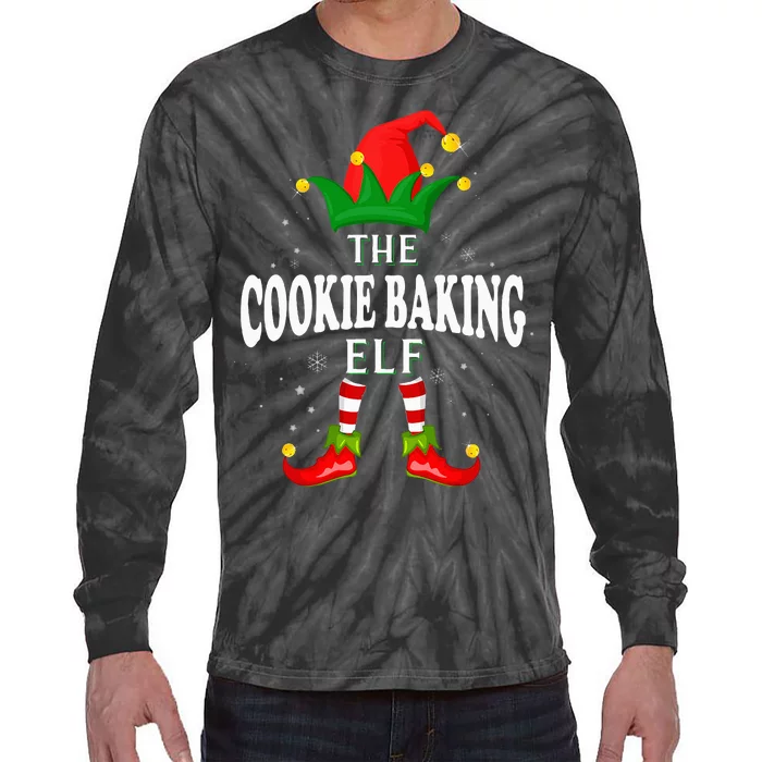 Xmas Cookie baking Elf Family Matching Christmas Pajama Tie-Dye Long Sleeve Shirt