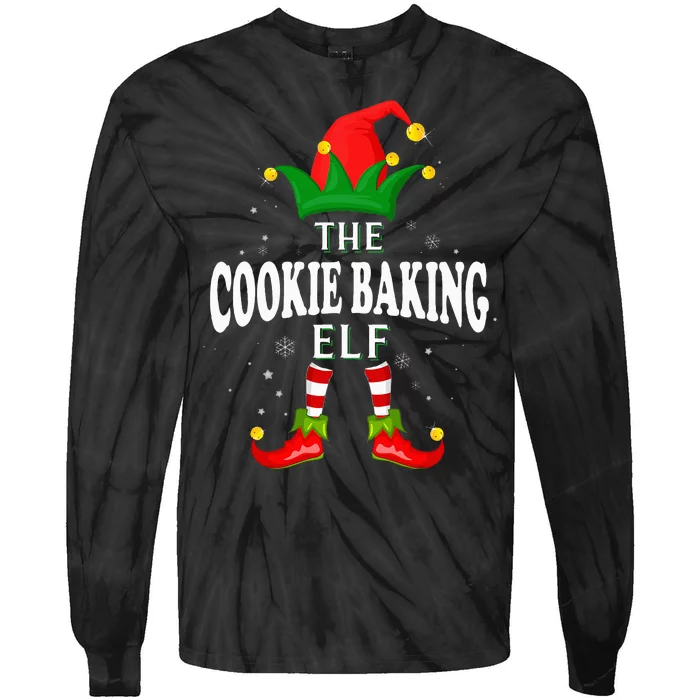 Xmas Cookie baking Elf Family Matching Christmas Pajama Tie-Dye Long Sleeve Shirt