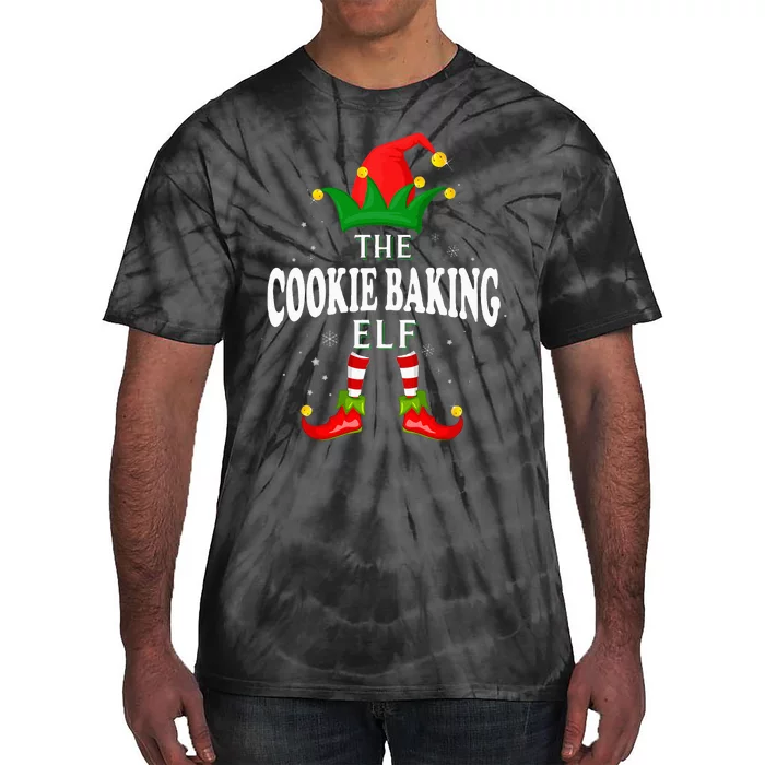 Xmas Cookie baking Elf Family Matching Christmas Pajama Tie-Dye T-Shirt