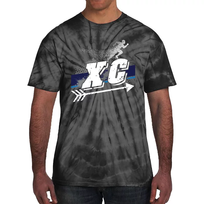 Xc Cross Country Runner Coaches Trainers Team Running Gift Tie-Dye T-Shirt