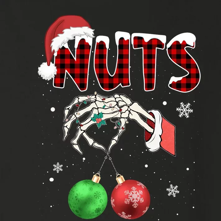 Xmas Chestnuts Chest Nuts Christmas Funny Couple Matching Toddler Long Sleeve Shirt