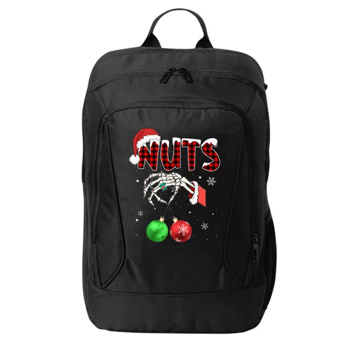 Xmas Chestnuts Chest Nuts Christmas Funny Couple Matching City Backpack