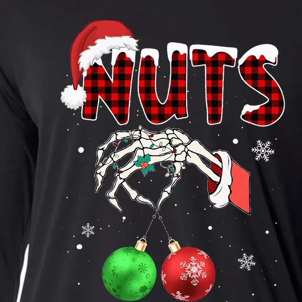 Xmas Chestnuts Chest Nuts Christmas Funny Couple Matching Cooling Performance Long Sleeve Crew