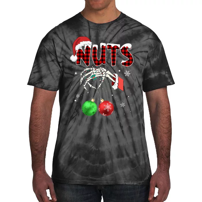 Xmas Chestnuts Chest Nuts Christmas Funny Couple Matching Tie-Dye T-Shirt