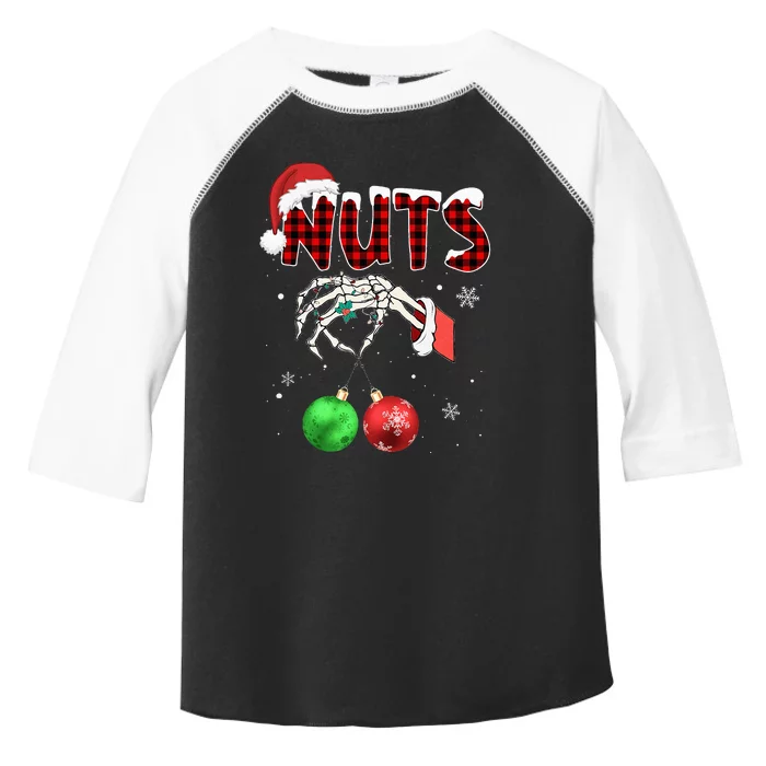 Xmas Chestnuts Chest Nuts Christmas Funny Couple Matching Toddler Fine Jersey T-Shirt