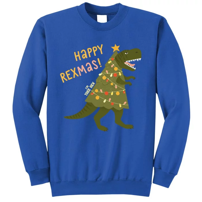 Xmas Christmas Dinosaur Happy Rexmas Tree Rex Gift Sweatshirt