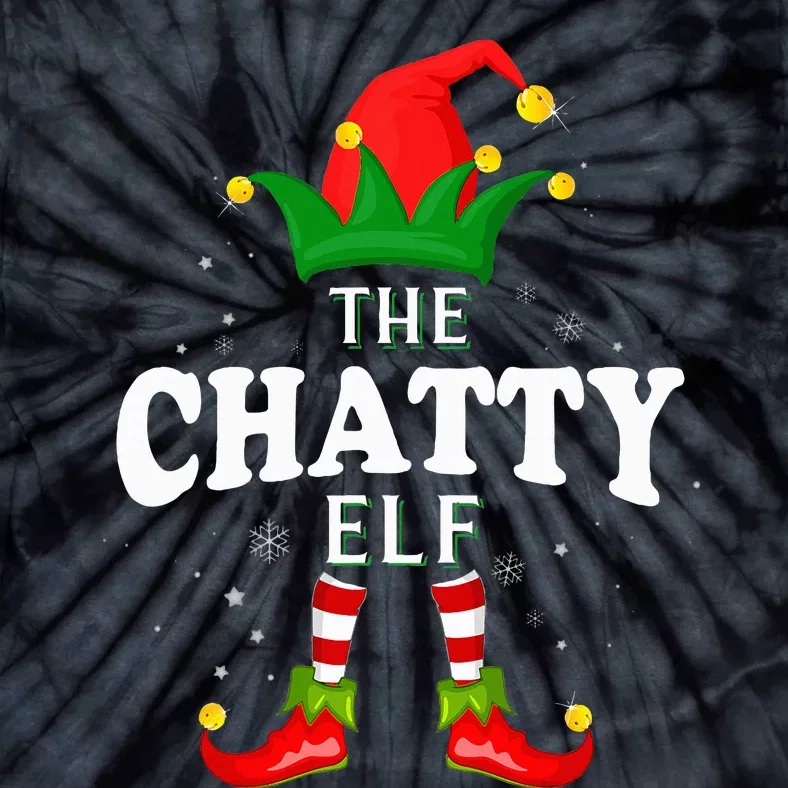 Xmas Chatty Elf Family Matching Christmas Pajama Tie-Dye T-Shirt