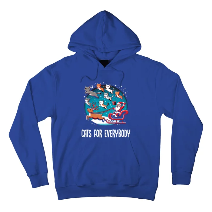 Xmas Cats For Everybody Christmas Cat Gift Hoodie