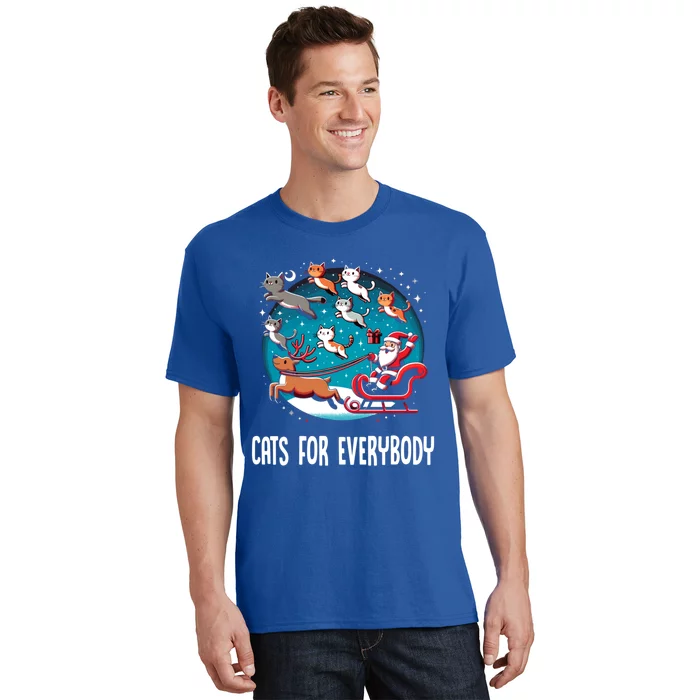 Xmas Cats For Everybody Christmas Cat Gift T-Shirt