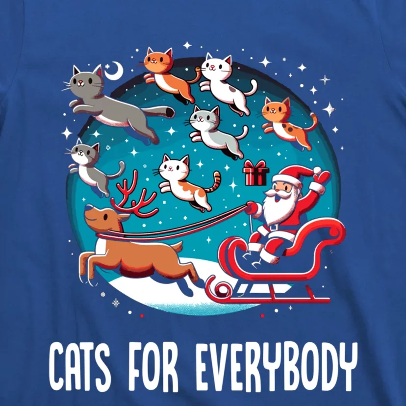 Xmas Cats For Everybody Christmas Cat Gift T-Shirt