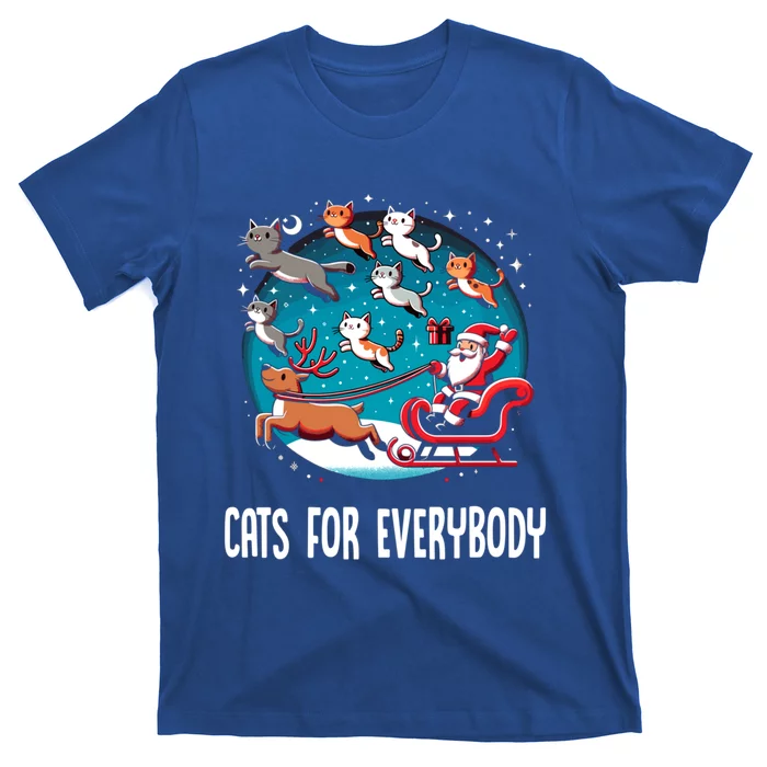 Xmas Cats For Everybody Christmas Cat Gift T-Shirt