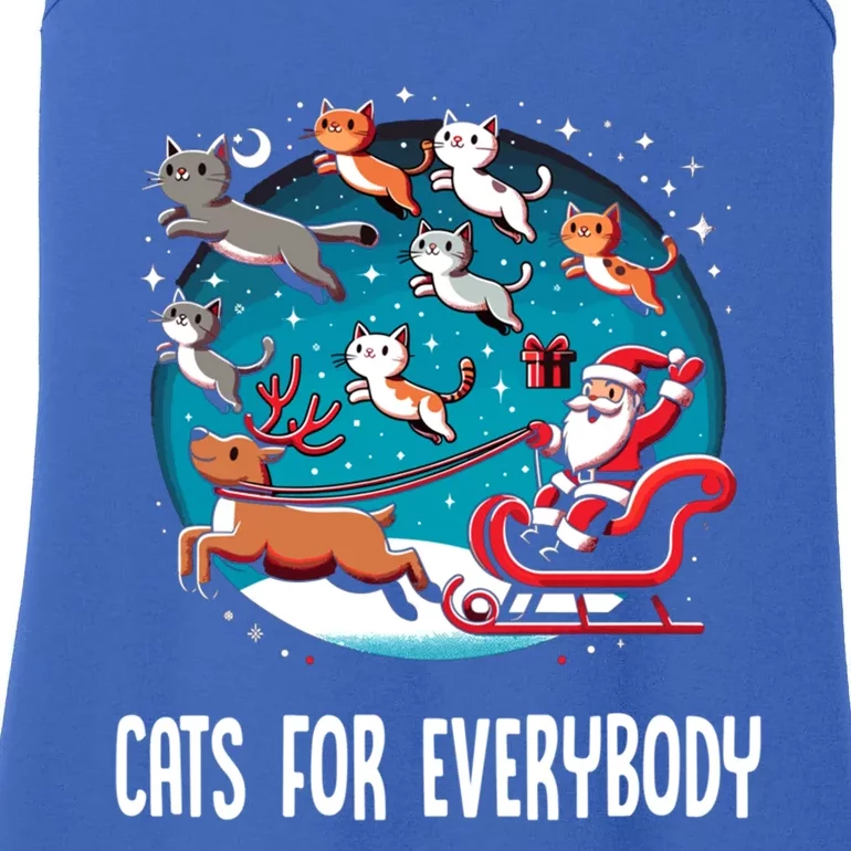 Xmas Cats For Everybody Christmas Cat Gift Ladies Essential Tank