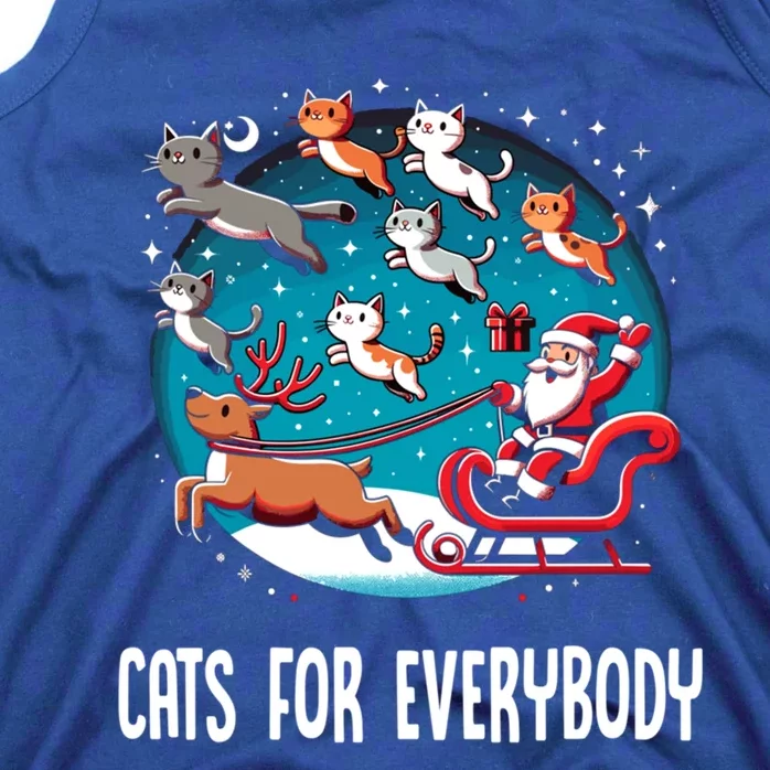 Xmas Cats For Everybody Christmas Cat Gift Tank Top