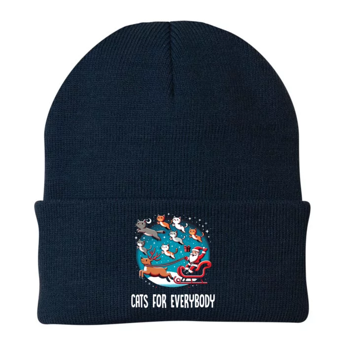 Xmas Cats For Everybody Christmas Cat Gift Knit Cap Winter Beanie