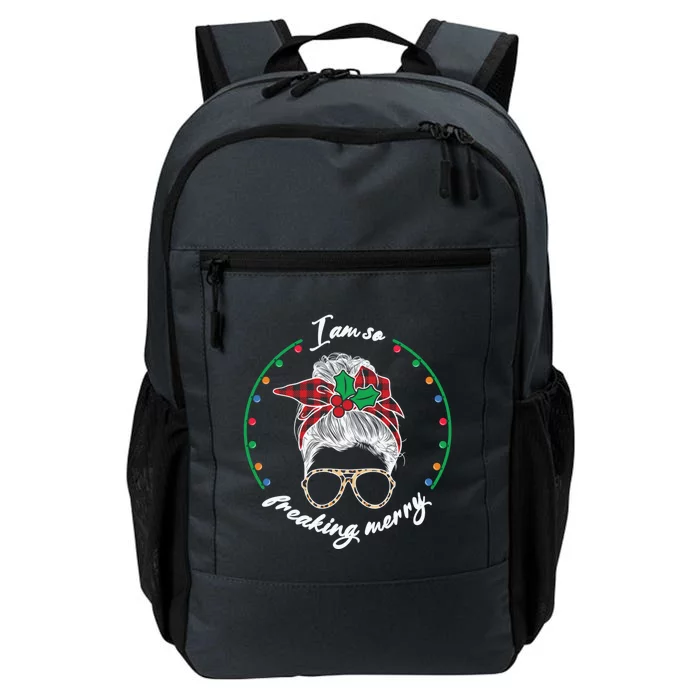 Xmas Christmas I Am So Freaking Merry Gift Daily Commute Backpack