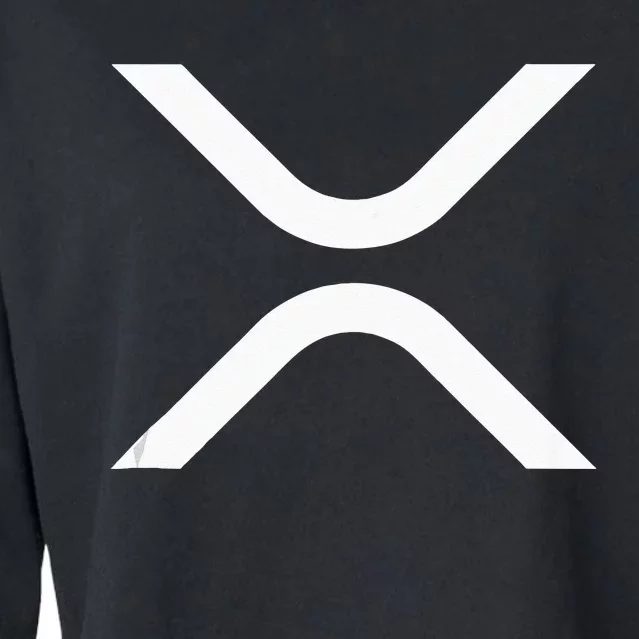 XRP Coin Ripple Cryptocurrency Wallet HODLer To The Moon Cropped Pullover Crew