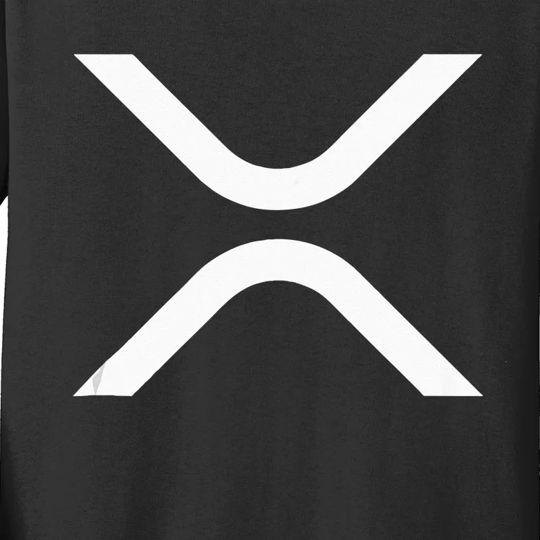 XRP Coin Ripple Cryptocurrency Wallet HODLer To The Moon Kids Long Sleeve Shirt