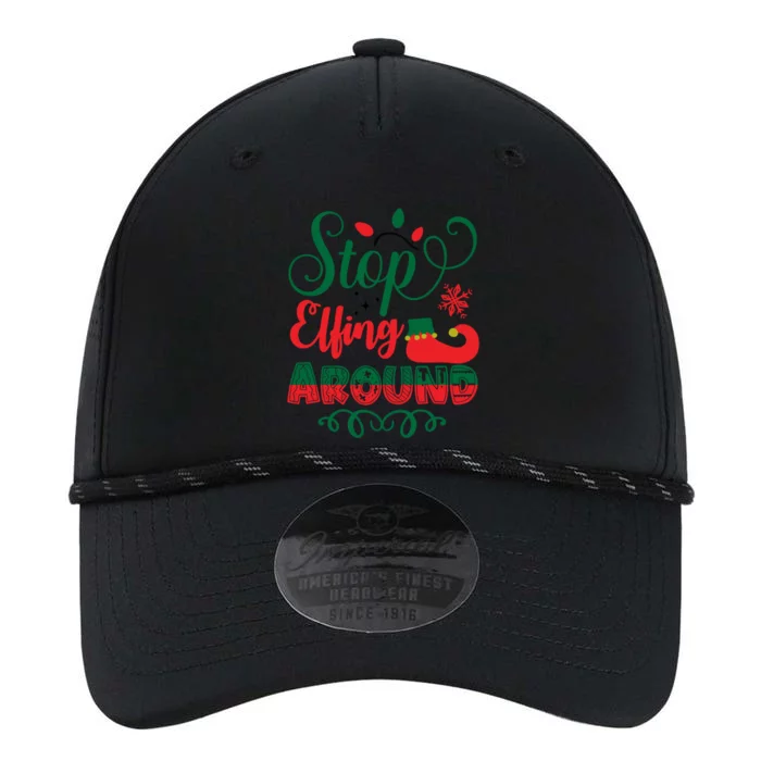 Xmas Christmas Stop Elfing Around Elf Meaningful Gift Performance The Dyno Cap