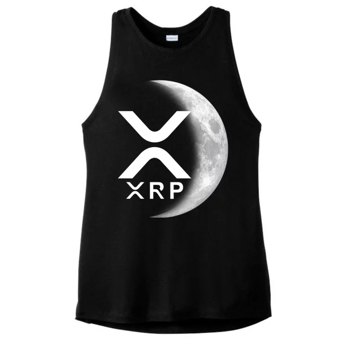 XRP Cryptocurrency To The Moon Ladies Tri-Blend Wicking Tank