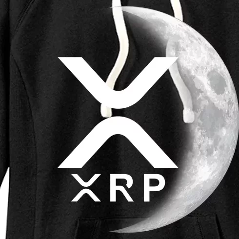 XRP Cryptocurrency To The Moon Women's Fleece Hoodie