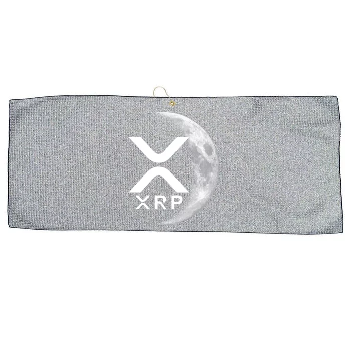 XRP Cryptocurrency To The Moon Large Microfiber Waffle Golf Towel