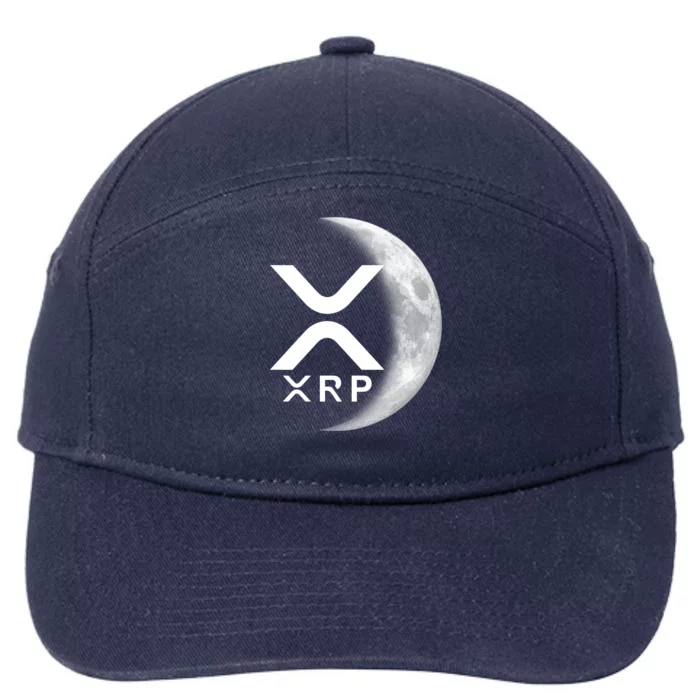 XRP Cryptocurrency To The Moon 7-Panel Snapback Hat